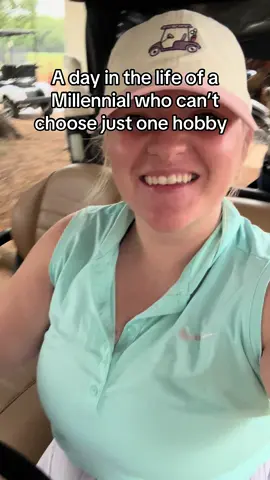 Golf, pickleball, coffee, reading all in one day 🤣❤️ what millennial hobby house did you get sorted into? #christiantiktok #millennial #hobby #HealingJourney #lifetothefull 