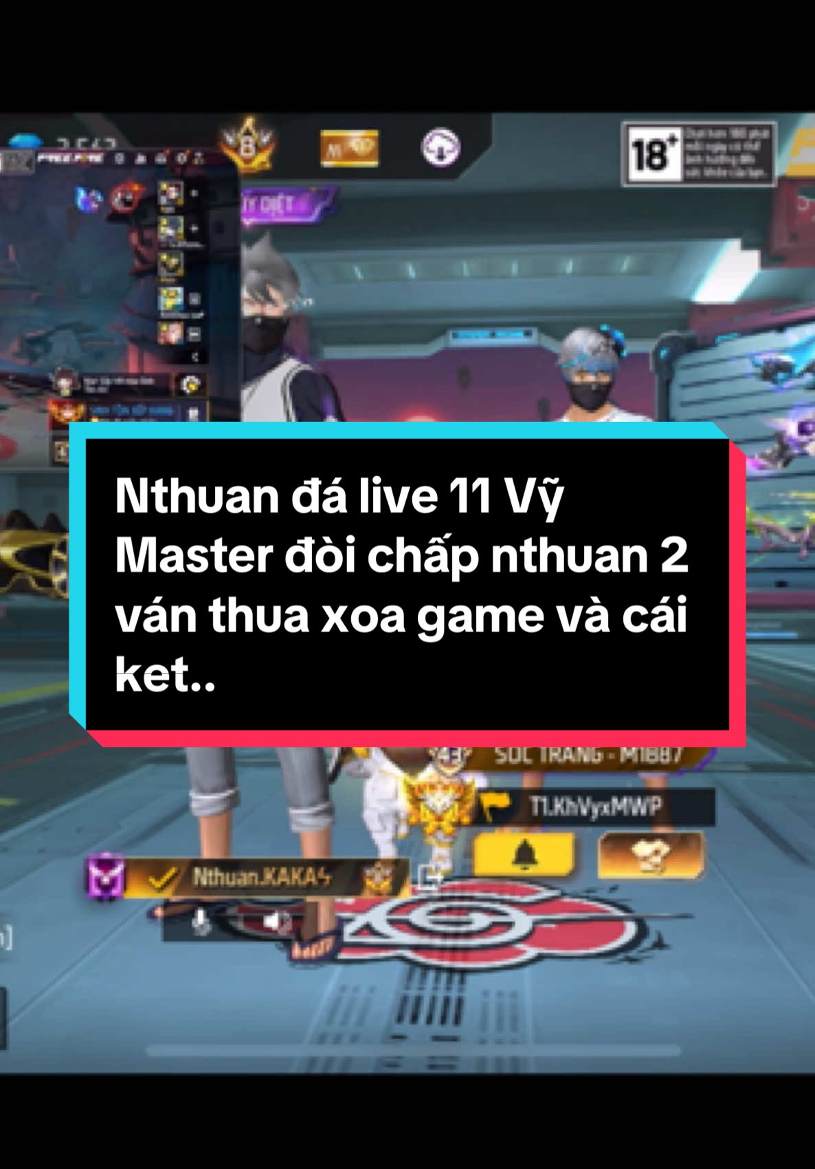 Nthuan đá live 11 Vỹ Master đòi chấp nthuan 2 ván thua xoa game và cái ket..#nthuancuteboys1tg #GamingOnTikTok #freefire #xuhuong #nbffkol 