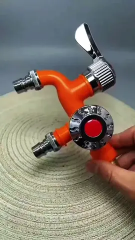 Heat-resistant one-in-two-out faucet, can be connected to washing machine intake pipe, double-headed multi-function faucet # good helper # one drag two faucet # practical good things # hardware tools#hardware #goodthing #foryou 