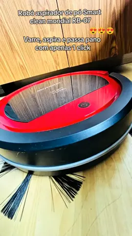 Robô aspirador de pó smart clean mondial rb-07 #aspiradordepo #mondial #foryoupage 