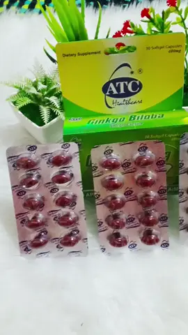 Stay Sharp and Stress Free All the time must take this Ginkgo Biloba Softgel Capsule 💞💞 #ginkgobiloba #atc #brainhealth  #brainbooster #fyp 