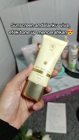 sunscreen viva spf 30PA++ ada efek tone up nya juga++#sunscreenviva #sunscreenspf30 