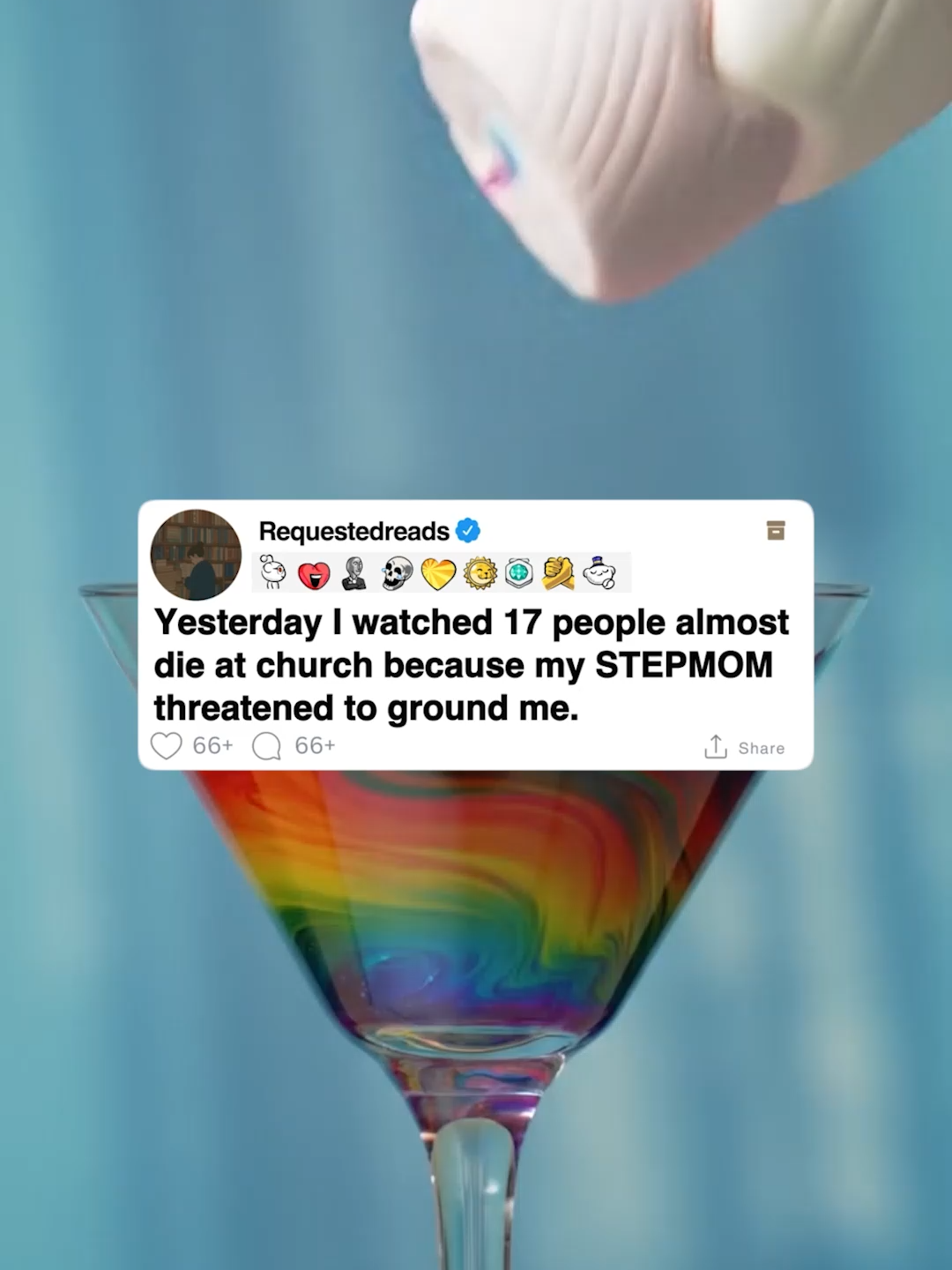 Yesterday I watched 17 people almost die at church because my STEPMOM threatened to ground me. #reddit #redditreadings