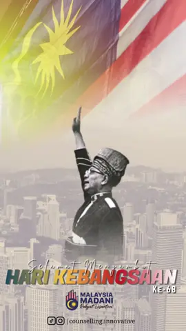 Selamat Hari Merdeka ke-68 ✨🇲🇾 68 tahun kita berdiri megah sebagai sebuah negara merdeka. Semoga semangat perpaduan terus subur di bumi Malaysia tercinta. 🇲🇾❤️ #Merdeka68 #MalaysiaMadani #innovativeuniversitycollege #iuc #merdeka 