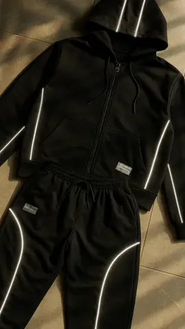 Sweatpants Baggy Reflective Hoodie Zipper #hoodie #sweatpants #reflektif #outfit #fyp 