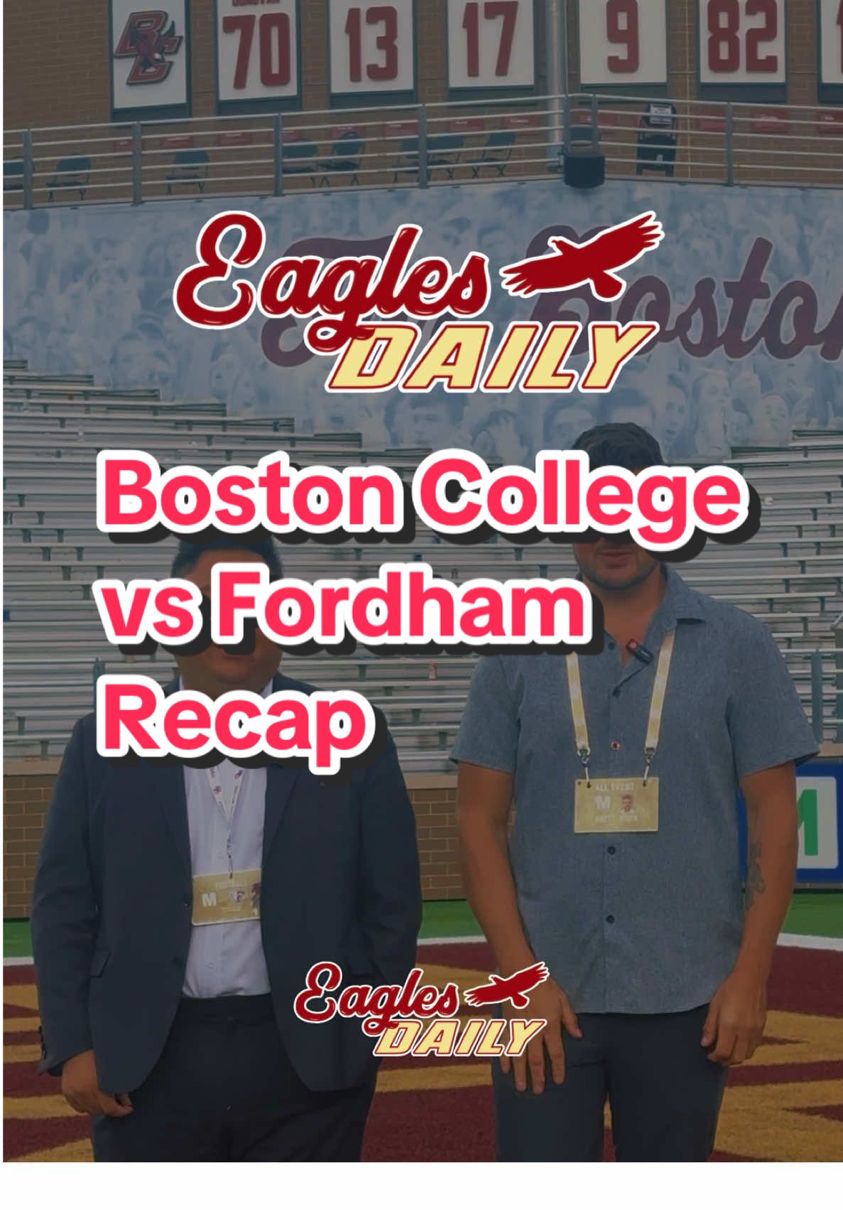 Boston College is 1-0 🏈🦅 via @eaglesdailybc  #bostoncollege #bostoncollegefootball #bcfootball #dylanlonergan #billobrien 