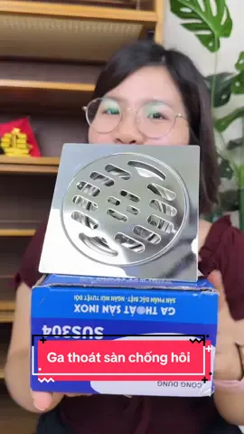 Trả lời @hangxinhtuoi68 Ga thoát sàn chống hôi, hố ga lược rác có nắp ngăn mùi hôi cống, kích thước 12x12 bằng inox 304, lắp được cho đường ống từ 76-90 #hangxinhtuoi #xuhuong #trending #gathoatsanchonghoi #gathoatsaninox304 