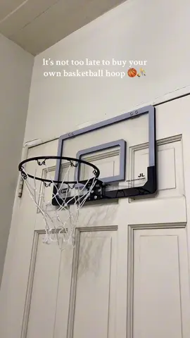 The perfect gift for an athlete (or yourself) 🏀⛹️  • Dunkable • Can be temporarily attached to the door • with free ball and pump #fyp #basketball🏀 #basketballtiktok #kidstoys #basketball 