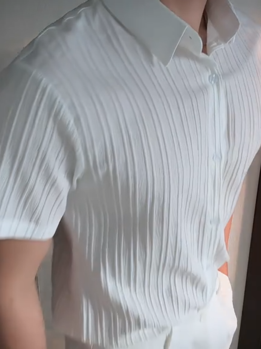 FLASH SALE 50% เสื้อเชิ้ตผ้าลินินริบ 2025 M-2XL