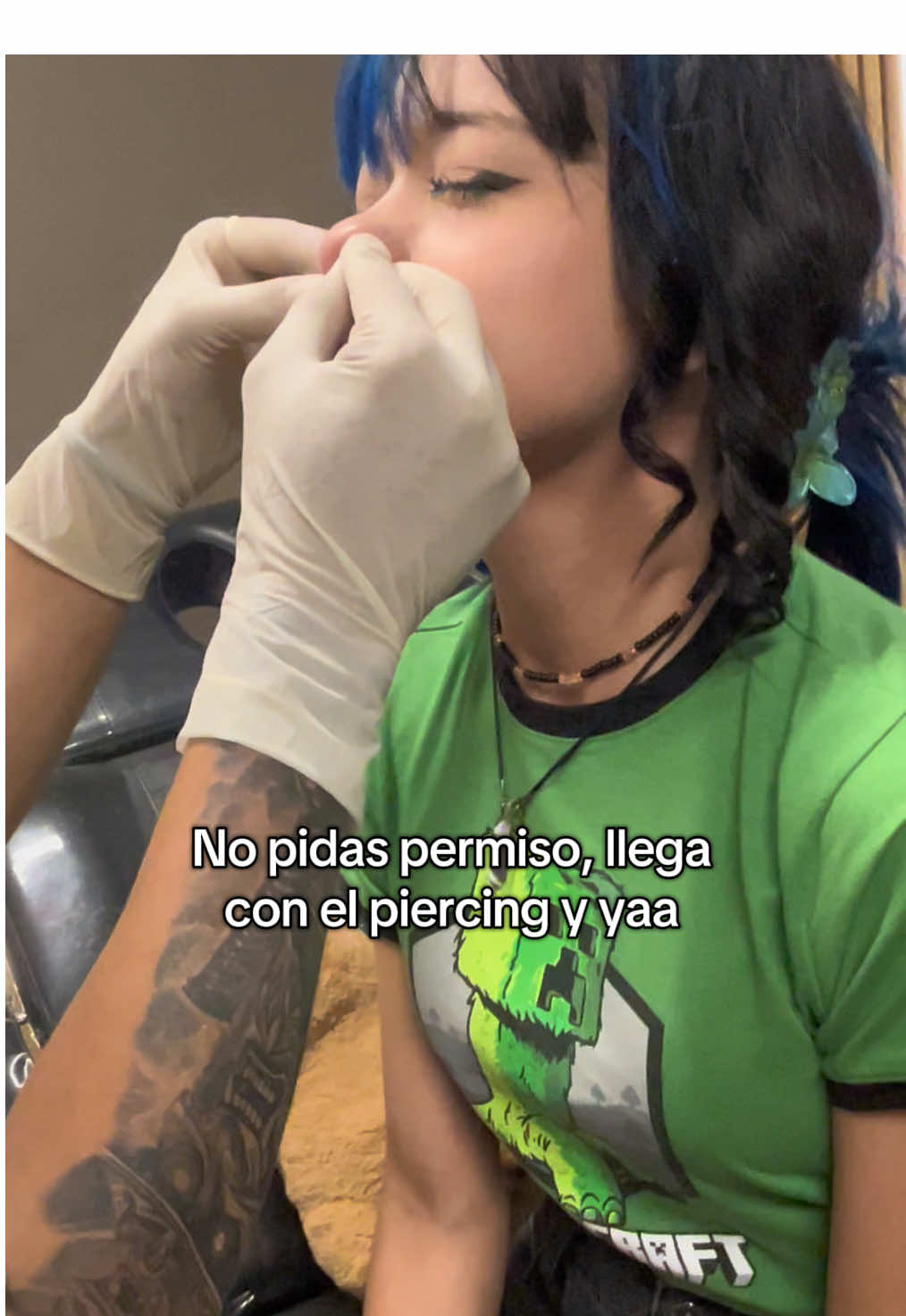 Exactamente eso hice 🤭 #septum #piercing #teenagers 