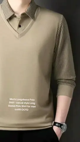 Men's Longsleeve Polo Shirt - casual style Long Sleeve Polo Shirt for men outfit OOTD  #OOTD  #outfitideas  #longsleevepolo  #poloshirt 