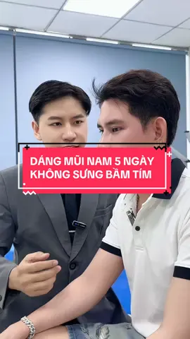 DÁNG MŨI NAM 5 NGÀY BÊN ANH ĐỨC, CÁC BẠN CHO MẤY ĐIỂM DÁNG MŨI NÀY #nangmuicautruc #catmi #cangdamat #suamuihong #cangdamini