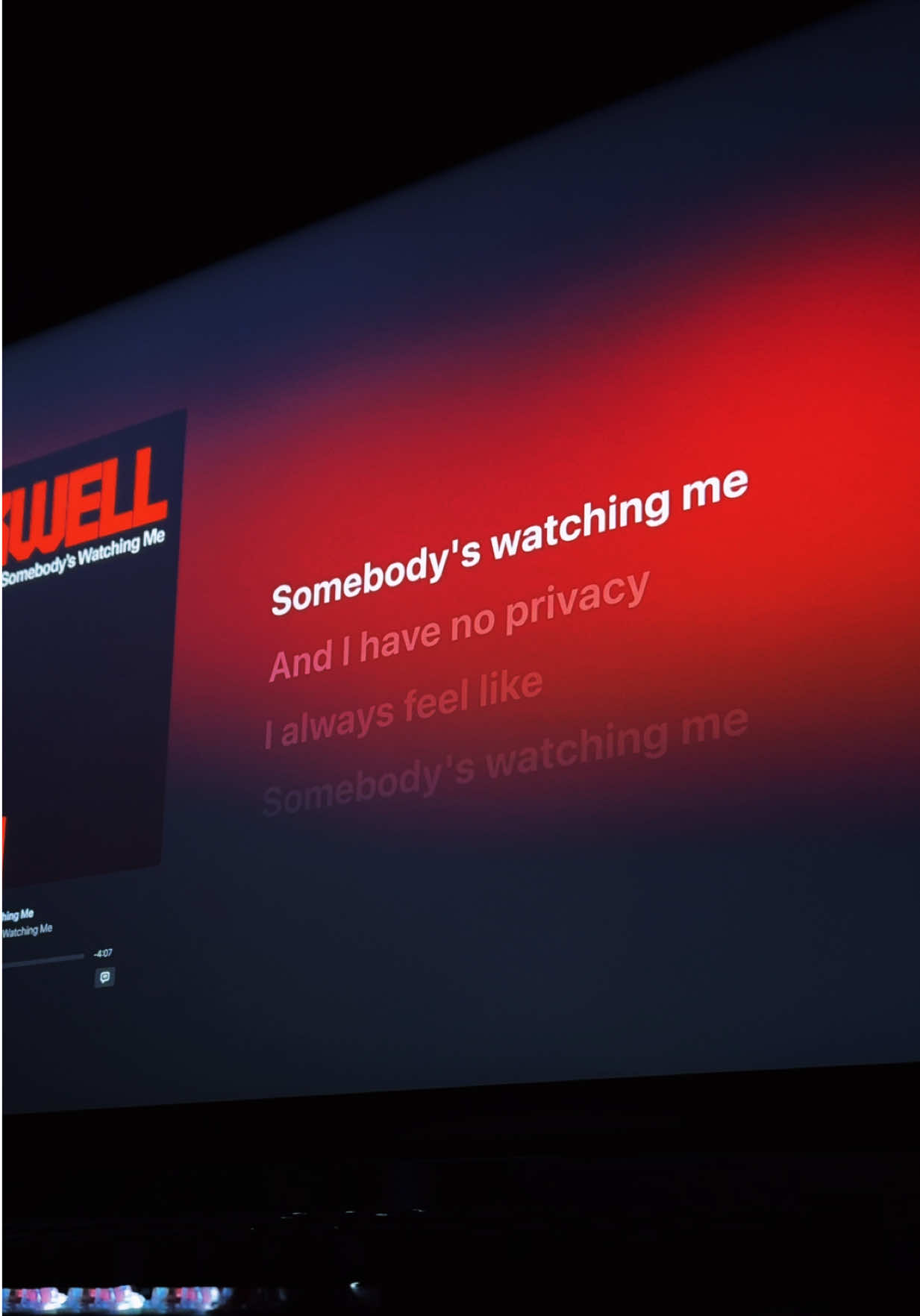 somebody’s watching me #rockwell #lyrics #halloween #lyricsvideo #fypシ 
