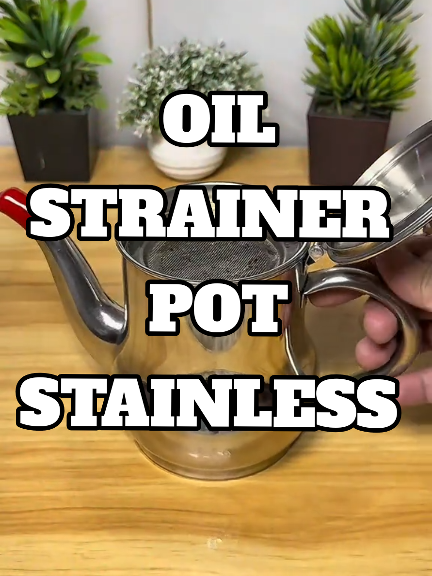 Hindi na namin need mag tapon ng tira tirang mantika dahil sa oil strainer pot na ito #oilstrainer #oilstrainercontainer #oilstrainerpot #useoilcontainer #stainlessoilstrainer 