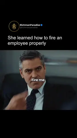 When Firing Isn’t Just Business – It’s Personal Natalie thought she was ready for it. She had the numbers written down. She had the logic prepared. She even had the script rehearsed in her head. 📑 Cut. Replace. Move on. That’s how business works, right? But when the moment came, silence filled the room. The look in their eyes hit harder than anything she planned for. The weight of words she couldn’t take back pressed against her chest. 💔 And that’s when Ryan told her the truth: A job isn’t just a number on a spreadsheet. It’s a mortgage payment. 🏠 It’s food on a family’s table. It’s someone’s dignity. Business will always require tough decisions. But never forget—behind every role, there’s a person. 🌍 And the best leaders never lose sight of that. #business #boss #getrich #success #money       Movie: Up In The Air