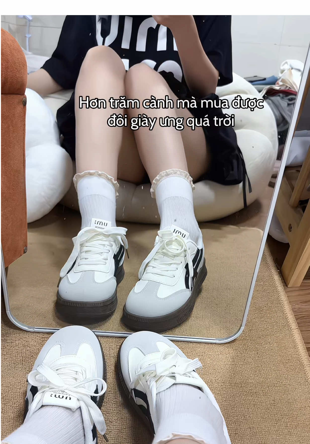 Hơn trăm cành xíu thui mà ưng quá trời #xuhuong #backtoschool #giaythethao 