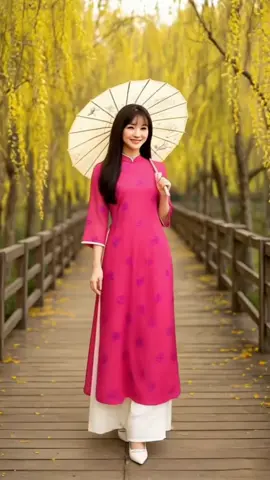 Áo dài dáng suông Đào Hoa #phapphuc #aodai #aodaivietnam 