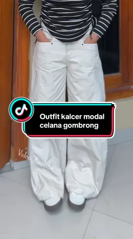Cobain outfit kalcer pakai celana gombrong ini, keren puoll sih #celanagombrong #celanacargo 