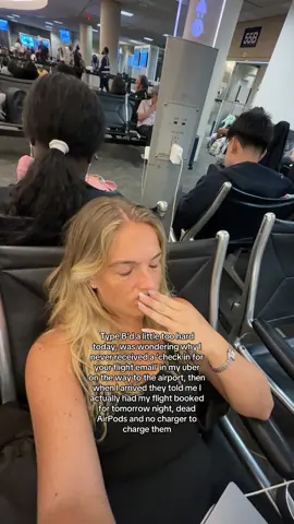 Got on a new flight thank god but can’t wait to raw dog the flight with no music #typeb #personalitytype 