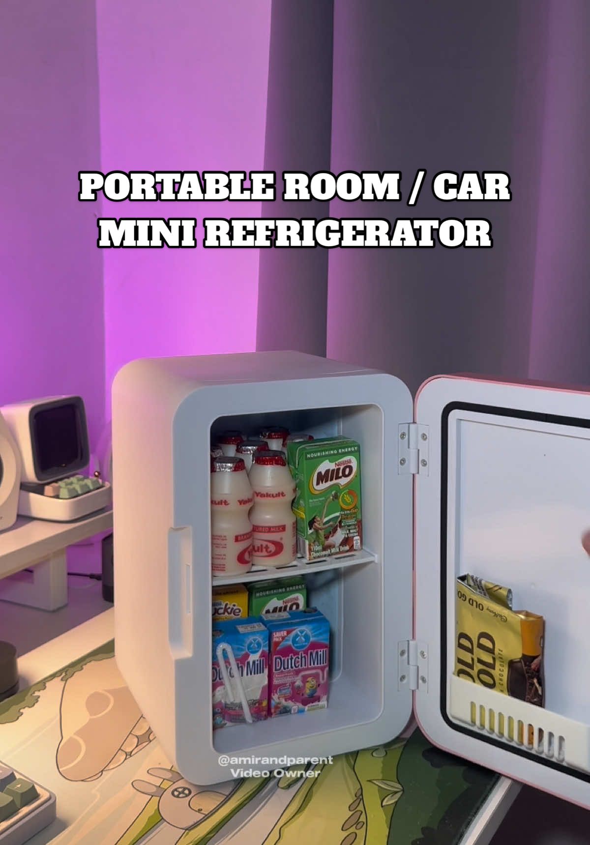Literal na mini ref talaga to bagay pang kwarto and sa sasakyan #MiniRef #MiniRefrigerator #Refrigerator #PortableMiniRef #PortableRef 