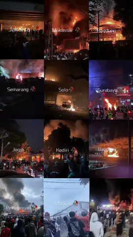 BEBERAPA wilayah gedung DPR terbakar. #demoagustus2025 #demo #fyp 