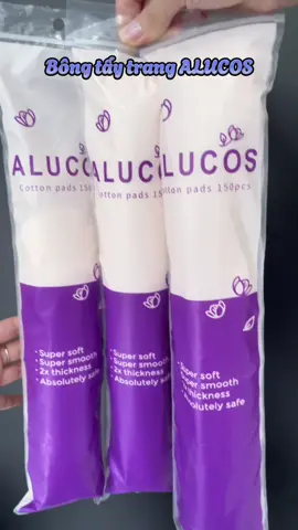 Bông tẩy trang Alucos cotton mềm mịn #bongtaytrang #bongtaytrangalucos #bongtaytrangcotton #alucos #skincare 