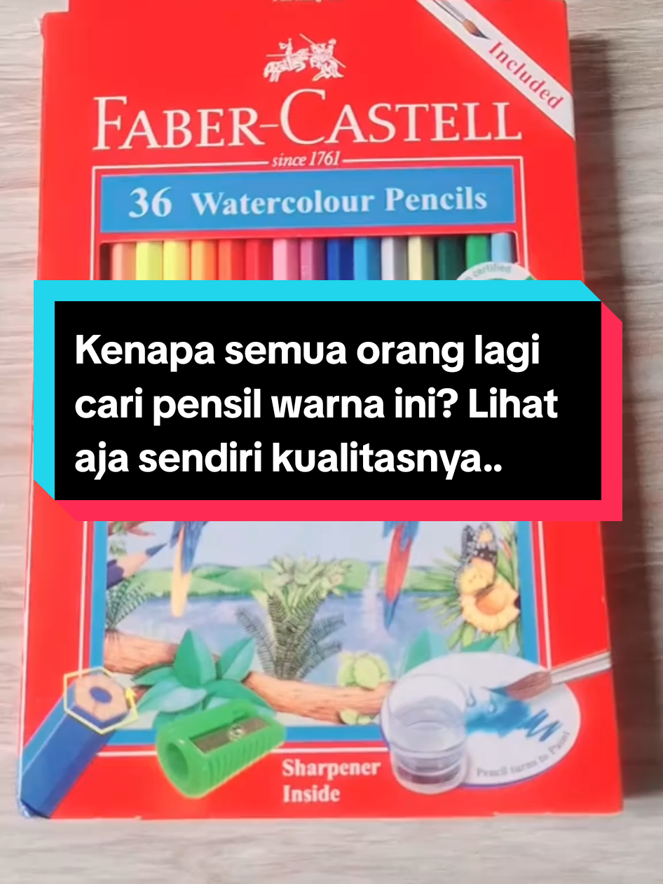 Yang anaknya hobi warna ttau gambar ini bagus banget sih @fabercastell.id dari jaman aku SD sampe sekarang punya anak selalu beli alat tulis dari #fabercastell #bismillahfyp #fyppppppppppppppppppppppp #affiliatemarketing #watercolorpainting 