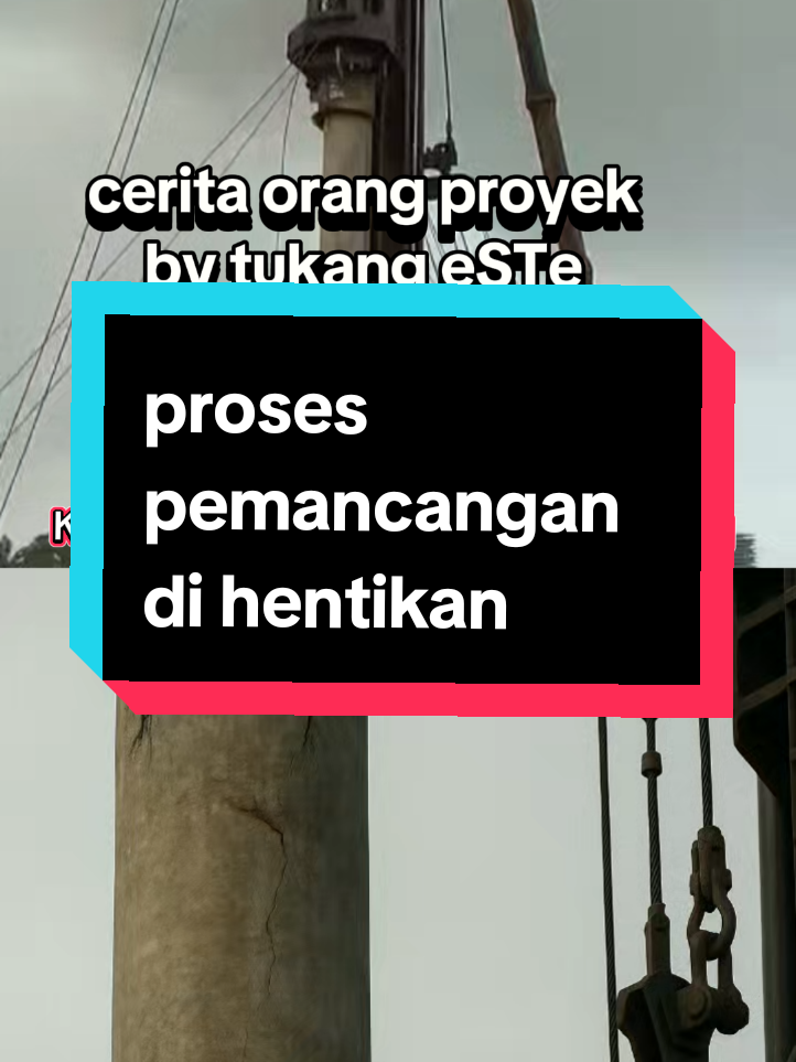 Tiang yang tidak dipancang secara vertikal atau condong di luar batas toleransi juga dapat menyebabkan kerusakan. #creatorsearchinsights #pemancangan #spunpile #jembatan #konstruksi 