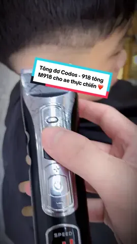 Tông đơ Codos - 918 tông M918 thực chiến nhanh gọn nét cho ae💈✂️#xuhuong #tongdocattoc #babershop #condos #xuhuongtiktok 
