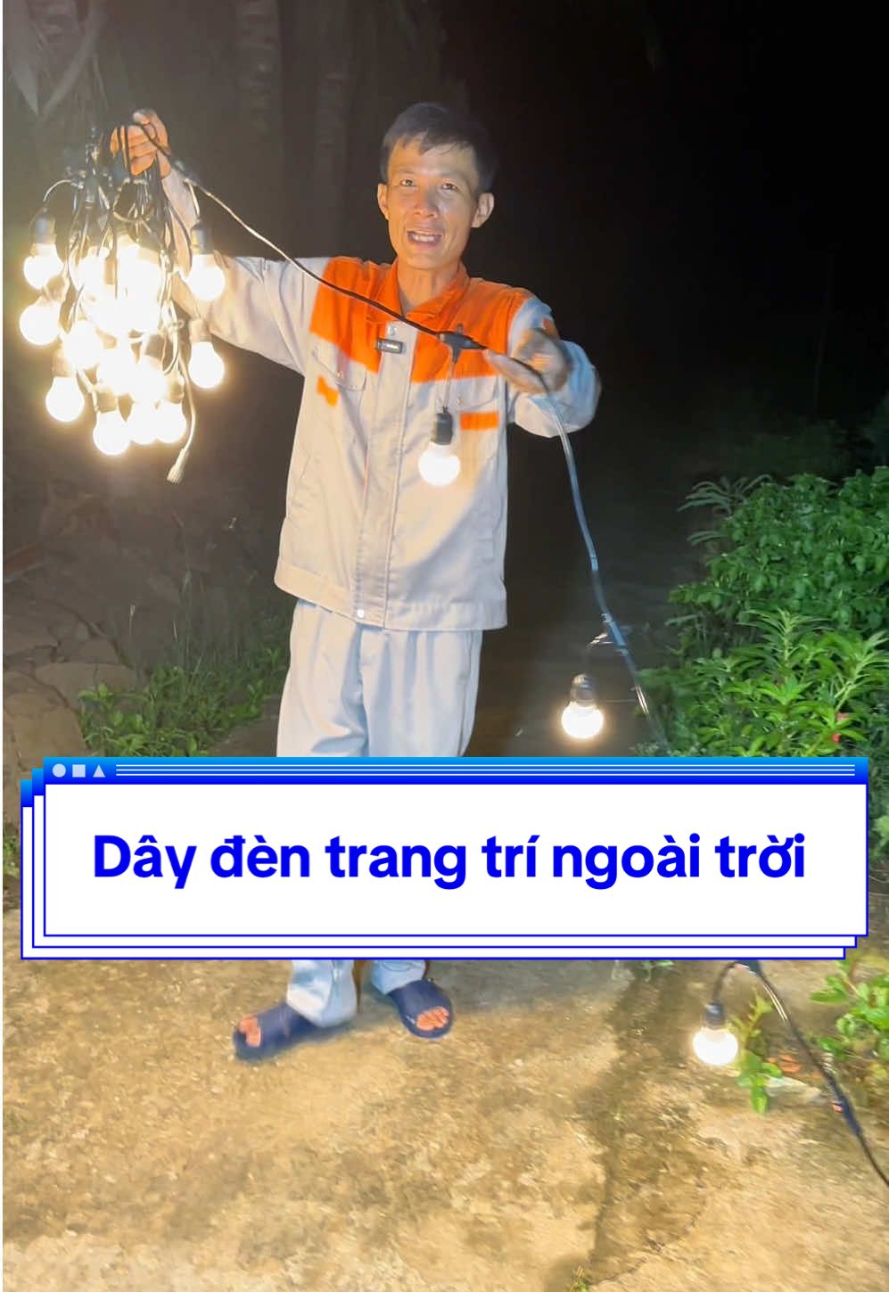 Dây đèn trang trí ngoài trời  #banangluong #daydenledtrangtringoaitroi #daydenled 