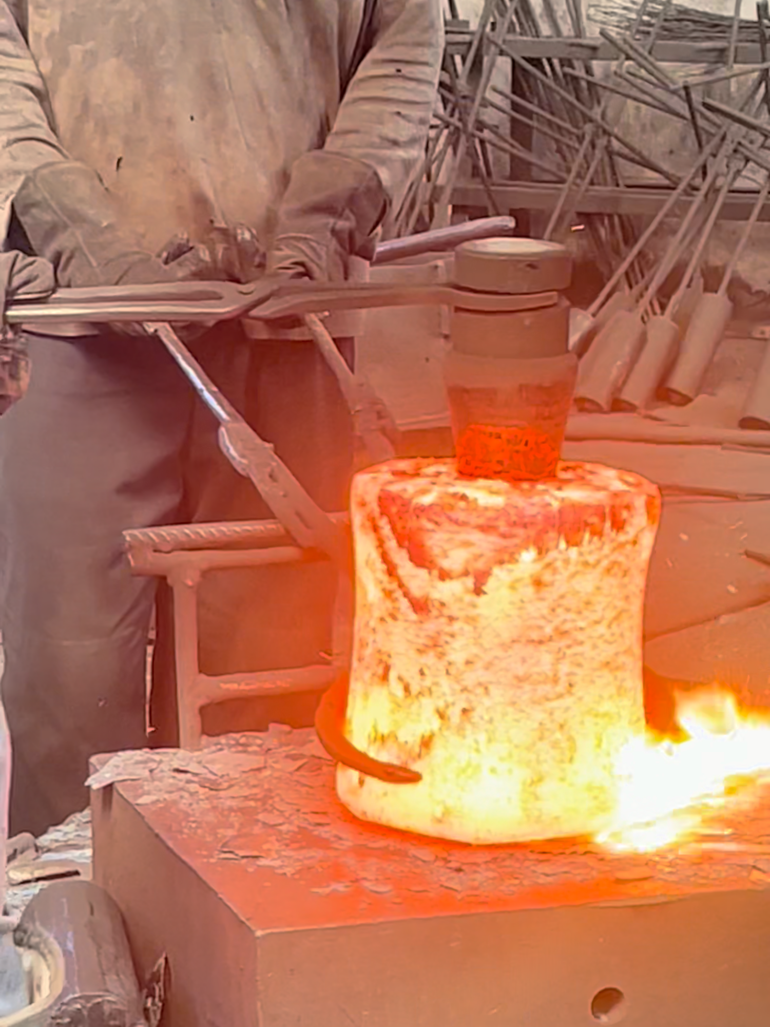 Satisfying Forging Process – How Bearings Are Made From Steel #factory #blacksmith #forging #manufacturing #process