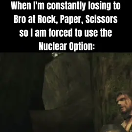 A remake of a classic now in higher resolution #metalgear #metalgearsolid #mgs #metalgearsolid3 #mgs3 #metalgearsolid3snakeeater #mgs3snakeeater #snakeeater #metalgearsoliddelta #mgsdelta #nakedsnake #bigboss #snake #theboss #kojima #hideokojima #konami #losing #bro #rockpaperscissors #forced #nuclear #option #real #relatable #meme #dankmemes #metalgearmemes #shitposting #foryou #fypシ 