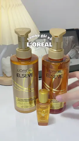 combo gội xả Loreal mình dùng siu mê #loreal #lorealelseve #daugoi #combogoixa #tnhugne 