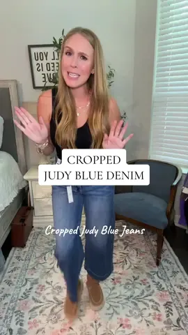 The perfect cropped Judy Blue jeans from @Emma Lous Boutique #judyblue #judybluedenim #croppedjeans 