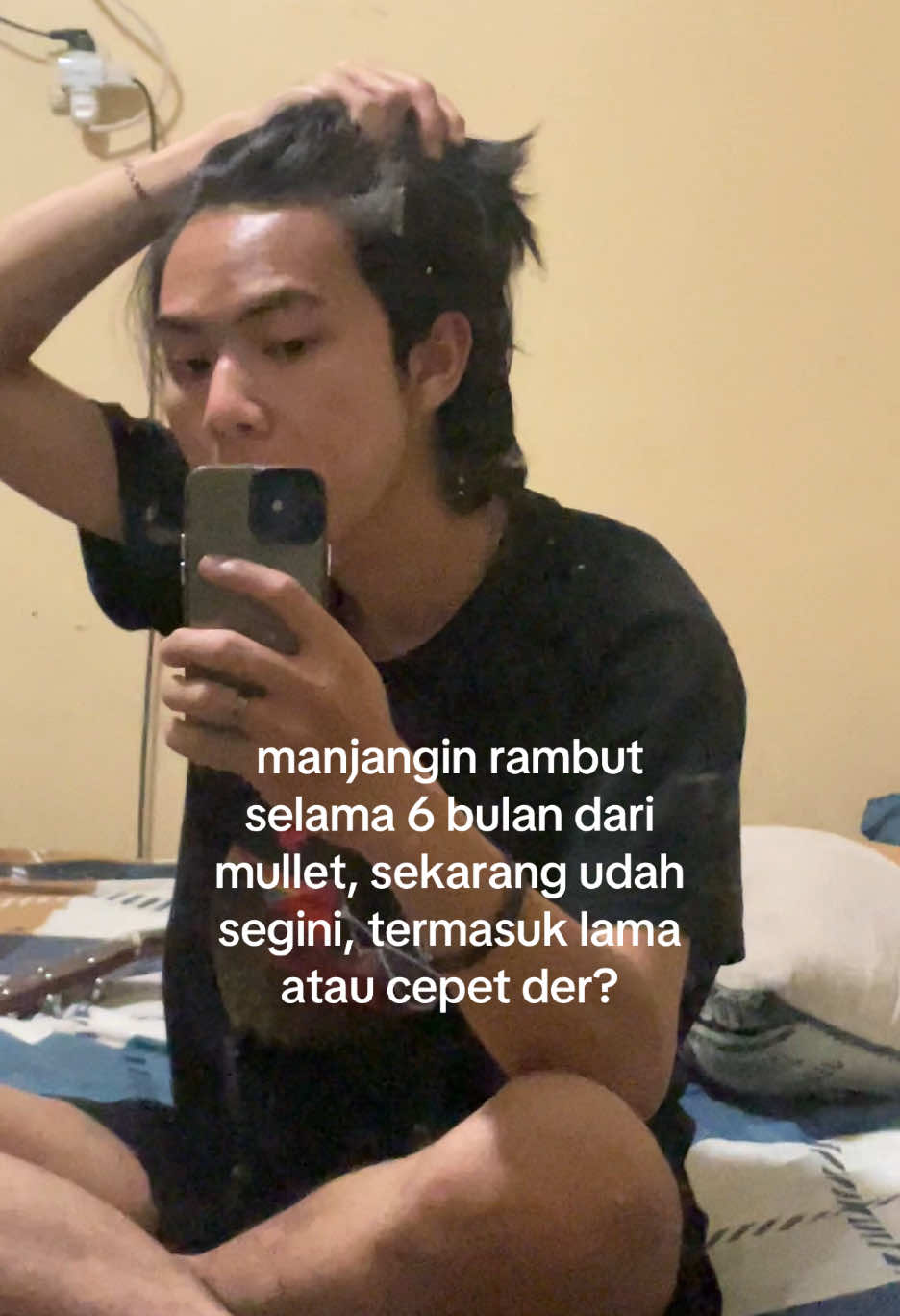 emang kadang harus sabar #fyp #hairinspo #gondrong #hairstyle