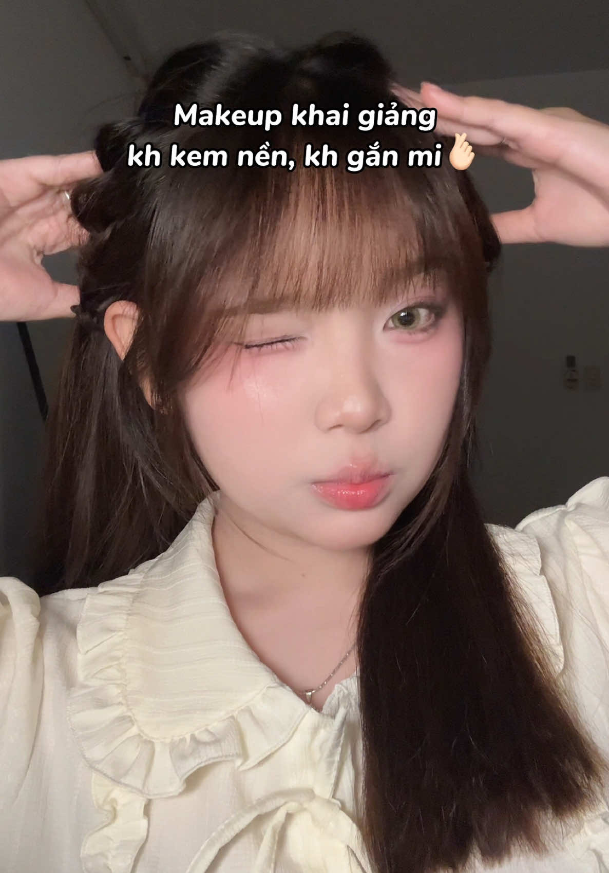 Tut makeup khai giảng đơn giản chi tiết và dài thòn lòn🫰🏻, chỉ sợ mấy bả hông có kiên nhẫn xem hết clip 🤡#makeuptutorial #goclamdep #makeupkhaigiang 