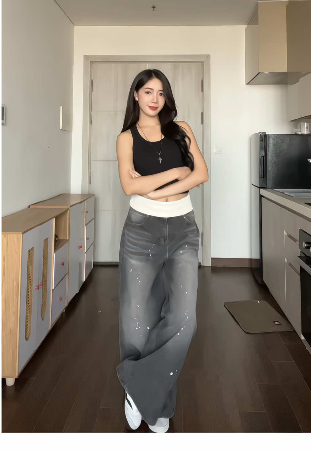 Gợi ý outfit cho mấy bà ko thích mặc váy nè #calem #reviewlamdep #OOTD #quanjean #moingaymotoutfit 