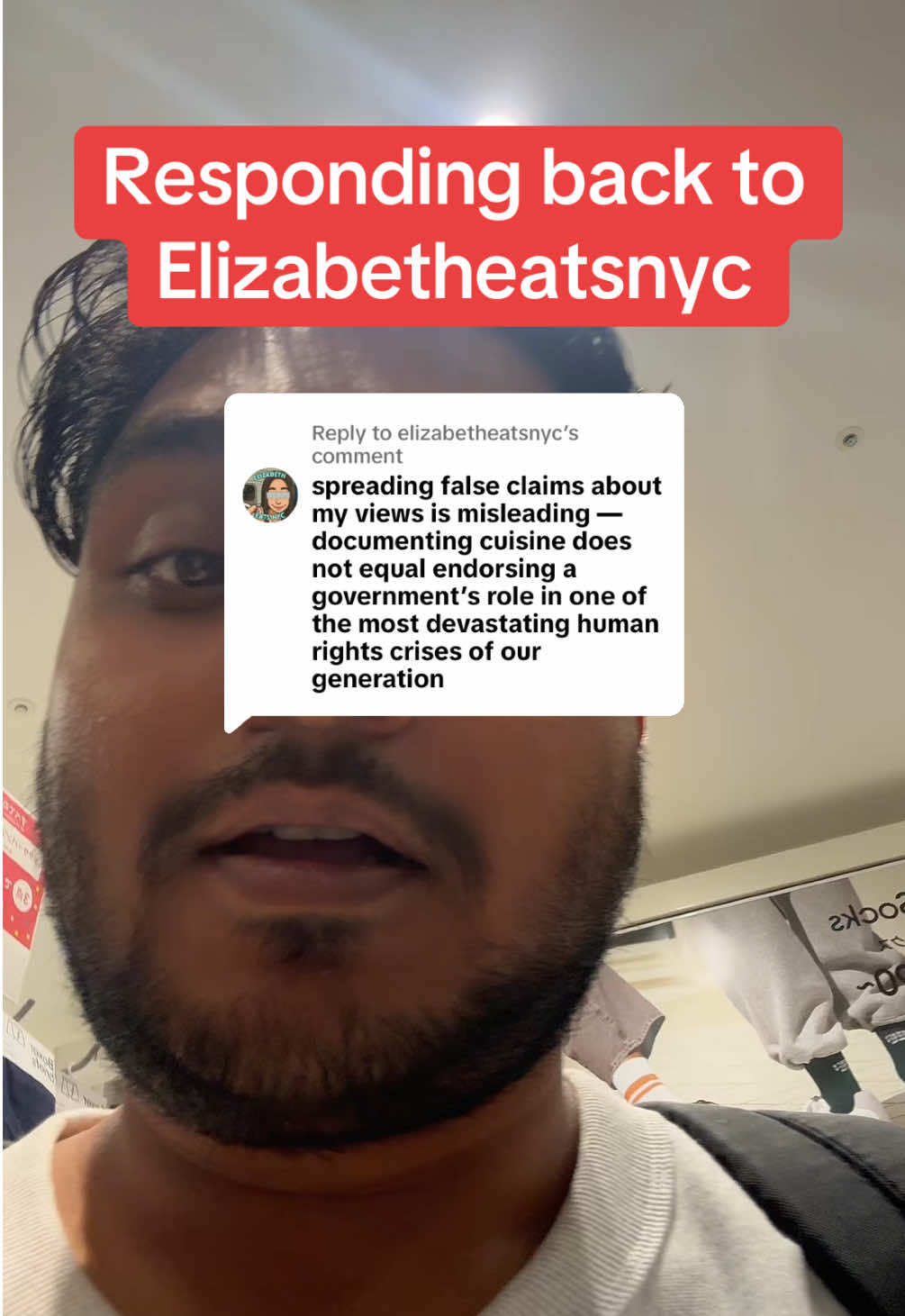 Replying to @elizabetheatsnyc and since you won’t say it. FREE PALESTINE 🇵🇸 #elizabeth #israel #palestine