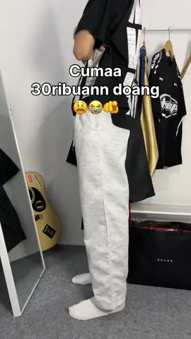 GA MASUK AKAL😭 Secakep+Sebaggy ini harganya 35rbbbannn?!!! #sweatpants #baggy #OOTD #outfitidea #outfitinspo 