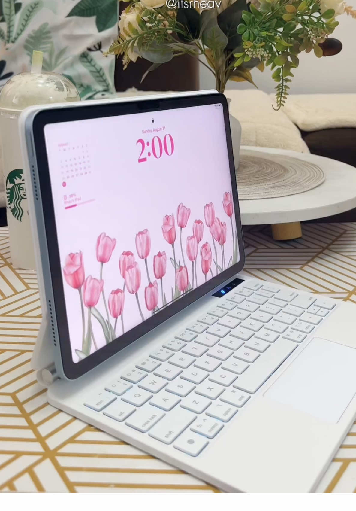 This is how I turned my Ipad into a Laptop for more productivity, function & easy to carry!! #goojodoq #goojodoqmagickeyboard #magickeyboard #musthave 