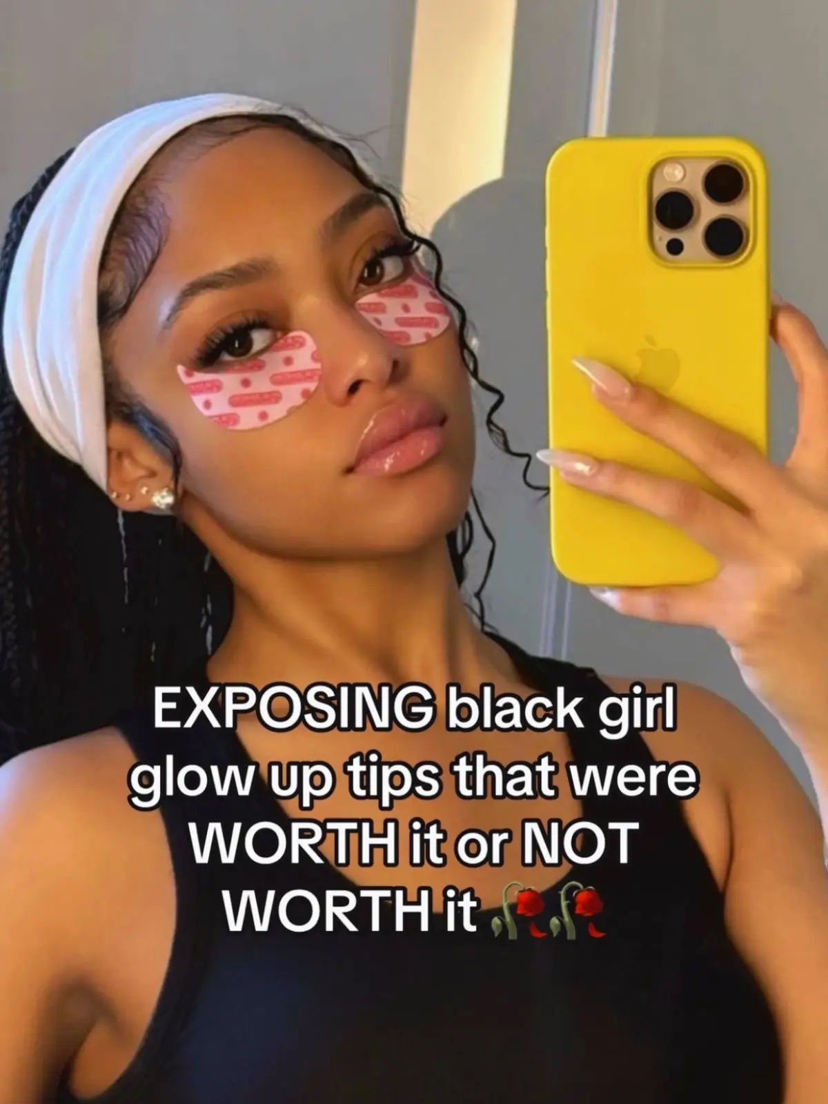 #blackgirltok #blackgirlmakeup #blackgirlhair #beautyhacks #glowuptips
