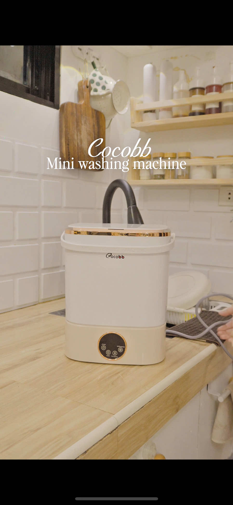 This mini washing machine from Cocobb is a total lifesaver 🧺✨ Perfect for quick laundry loads, especially with a newborn or toddler in the house! 🥰 #miniwashingmachine #cocobb #washingmachine #babyessentials 