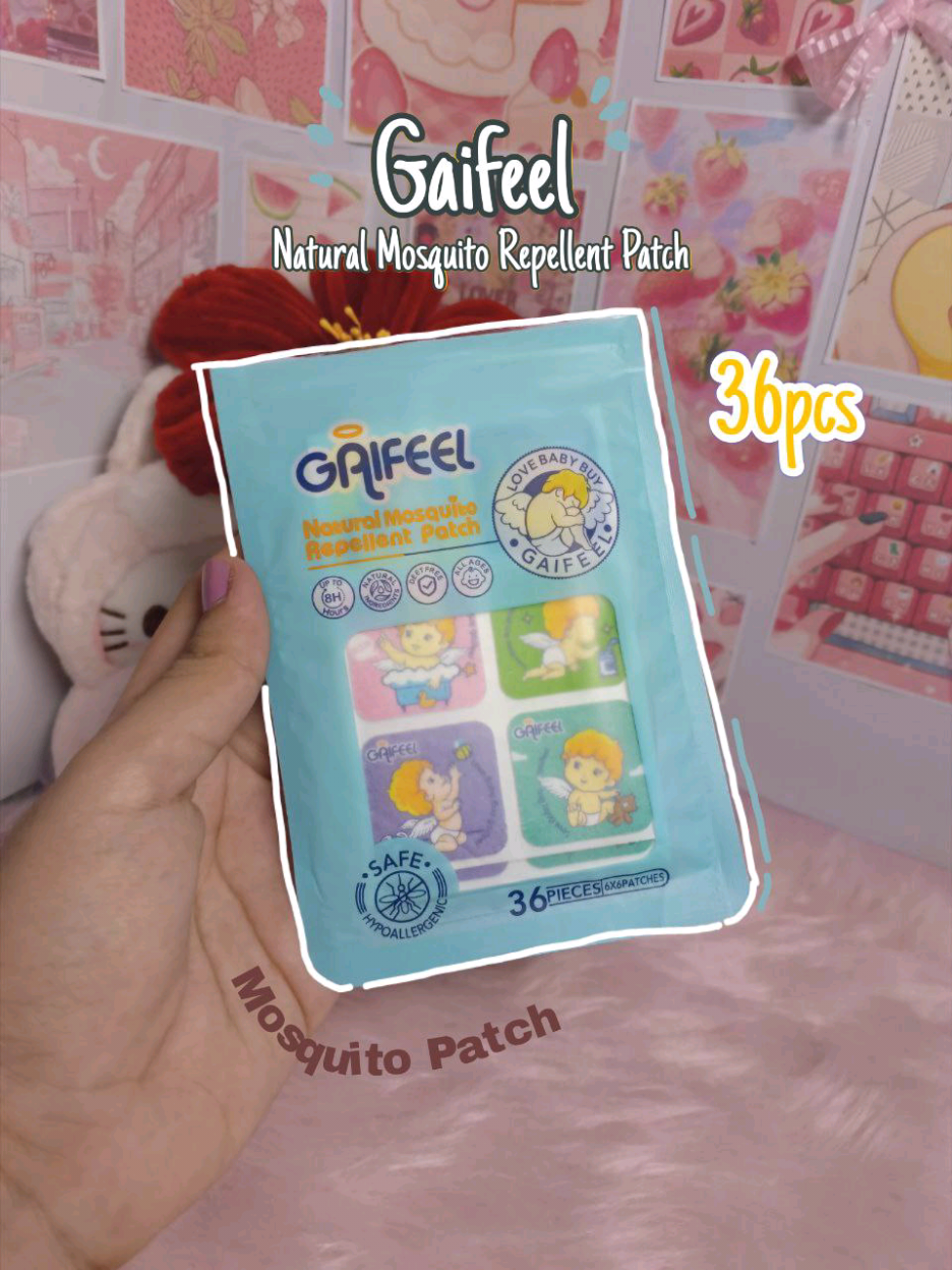 Gaifeel Mosquito Patch! 36pcs per pack! gaifeel mosquito patch mosquito sticker patch mosquito repellent for babies mosquito patch mosquito patch for babies gaifeel mosquito repellent  gaifeel mosquito repellent patch gaifeel mosquito patches #gaifeel #mosquitopatch #citronella #forbaby #fyp 