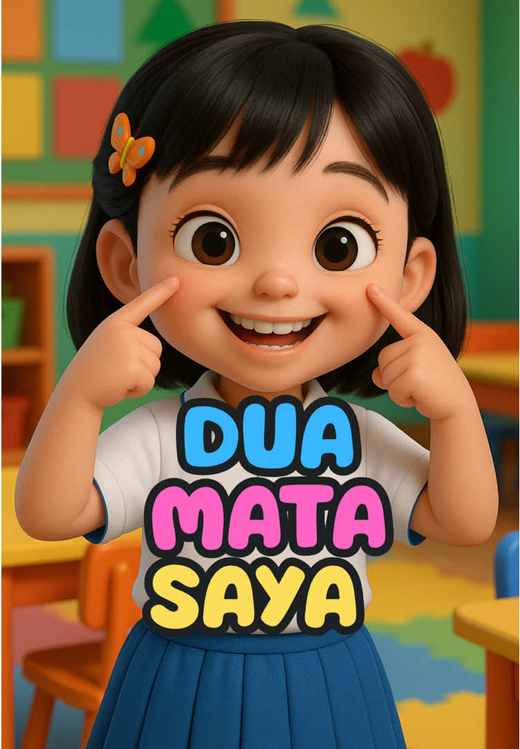 Lagu anak populer “Dua Mata Saya” 👀 seru banget buat belajar bagian tubuh sambil bernyanyi, cocok untuk balita, paud & tk 💕 ayo nyanyi bareng si kecil! 🥰✨ #laguanak #laguanakindonesia #duamatasaya #laguedukasi #laguanakbalita   