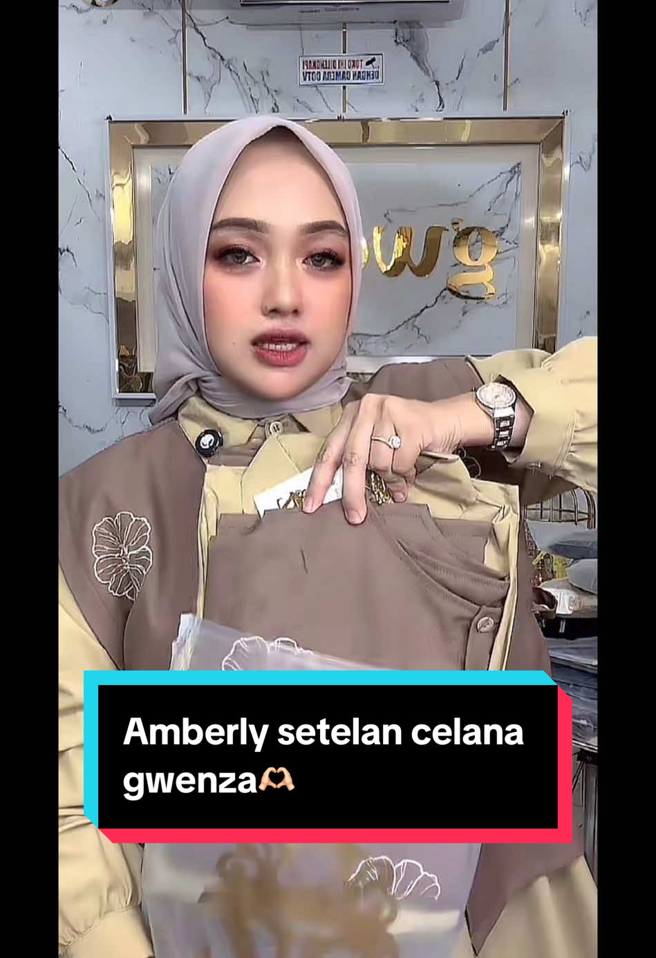 Amberly setelan celana gwenza✨#fyp #4u #setelancelana #setelanmurah 