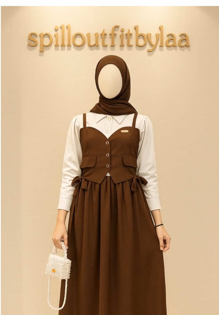 MARSYA DRESS Soft Knit Busui 🤎🫰🏻 #dressknit #dresscantik #dressgamis #knitpremium #foryoupage 