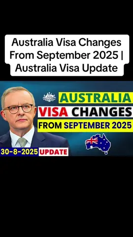 Australia Visa Changes From September 2025 | Australia Visa Update In this speech, we’ll dive into the crucial updates regarding Australia Visa changes, set to take effect from September 2025. These shifts aim to streamline visa processes, making it more accessible for skilled workers, students, and tourists. With increasing demand for international talent and tourism, the changes promise to reshape Australia’s immigration system. We’ll explore the new visa categories, eligibility criteria, and the impact these changes will have on various sectors, including education, business, and healthcare. Whether you're planning to move to Australia, study there, or explore its beautiful landscapes, this speech will guide you through the essential details. Stay tuned to stay ahead of the changes and make informed decisions about your plans for Australia. Why You Should Watch: Stay informed about critical updates that could impact your Australian immigration plans. This speech provides clarity on what’s new, who qualifies, and how it could affect you directly. Hashtags & Keywords: #AustraliaVisaChanges, #VisaUpdate2025, #AustraliaImmigration, #VisaNews, #AustraliaVisa, #ImmigrationUpdate, #AustralianVisaSystem, #VisaEligibility, #AustraliaVisaCategories, #VisaReforms, #SkilledWorkers, #StudentVisa, #TouristVisa, #ImmigrationPolicy, #VisaChanges #fyp 