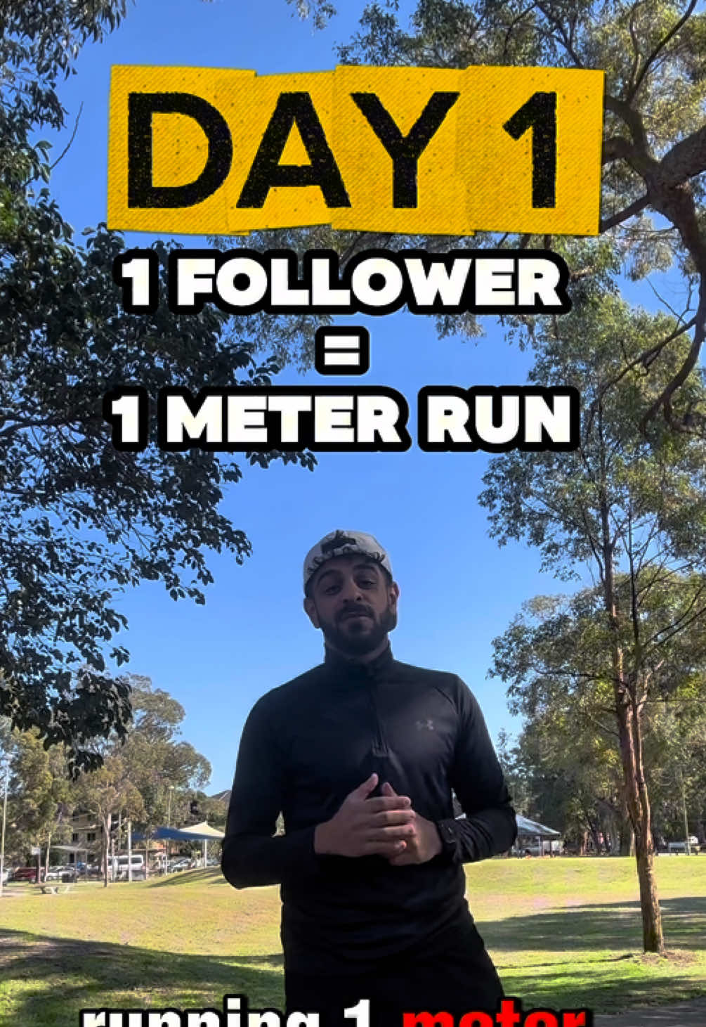 DAY 1 of Running 1 Meter for every Follower I have on Instagram @chrizpyy!!! 1 Instagram follow = 1 extra meter #chrizpyy #run #Running #sydney #fyp 