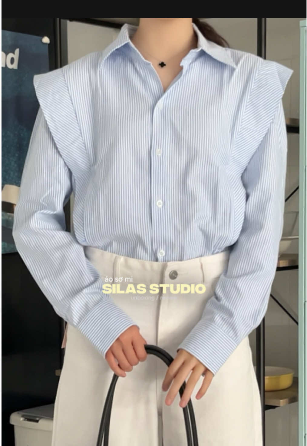 thiết kế hack vai nhìn sang lắm lun á 🤍🫧#silasstudio #aosomi #macdepmoingay #review #muataitiktok 