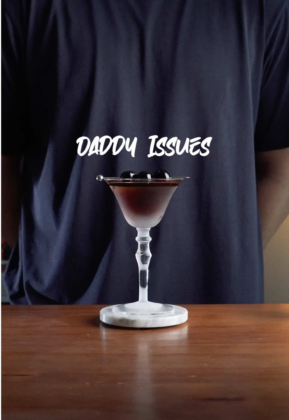 DADDY ISSUES cocktail! Shoutout to @anatomyofadrink for the inspiration! Ingredients: Bourbon 45 ml / 1 ½ oz Amaro Averna 22.5 ml / ¾ oz Cherry brandy liqueur 7.5 ml / ¼ oz Dry curaçao 7.5 ml / ¼ oz Angostura aromatic bitters 2 dashes Garnish: maraschino cherries #kalentos #dimakalentos #cocktails #Recipe #drink 